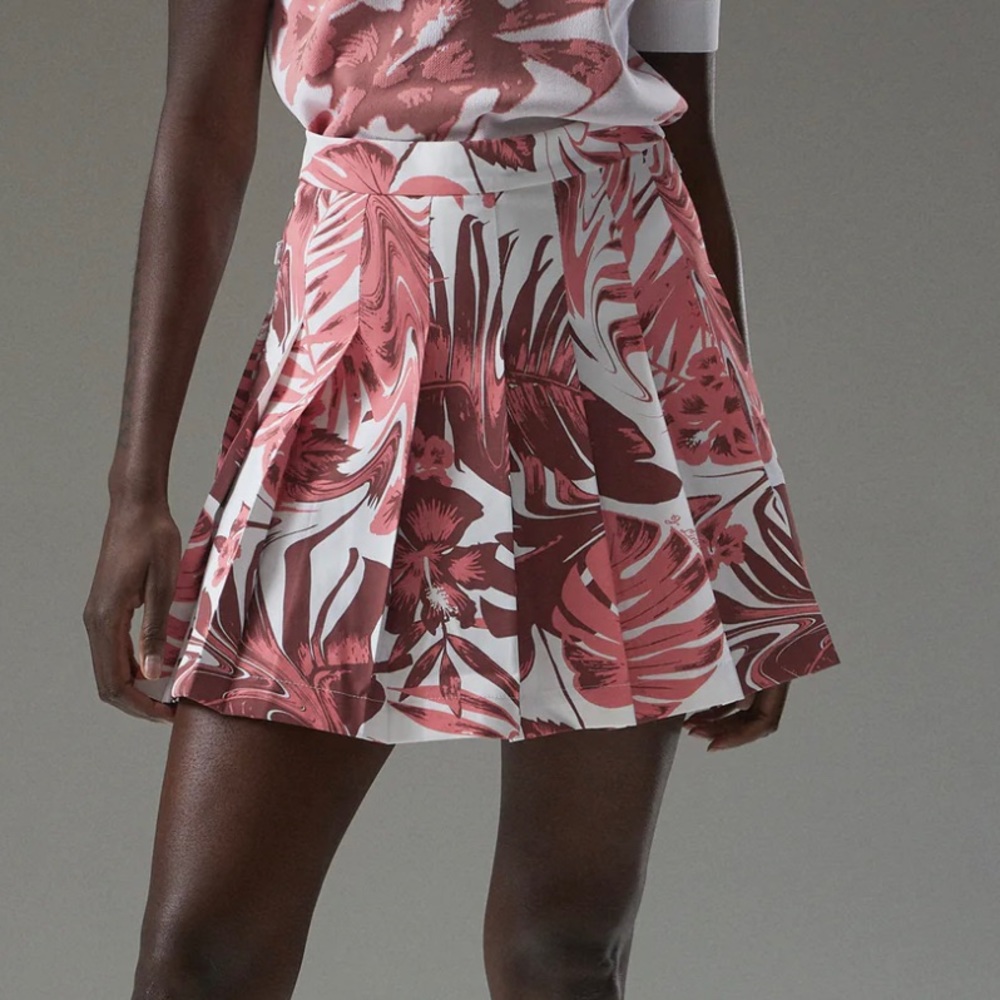 J. LINDEBERG Hibiscus Adina Golf pickleball Skirt L NWT!